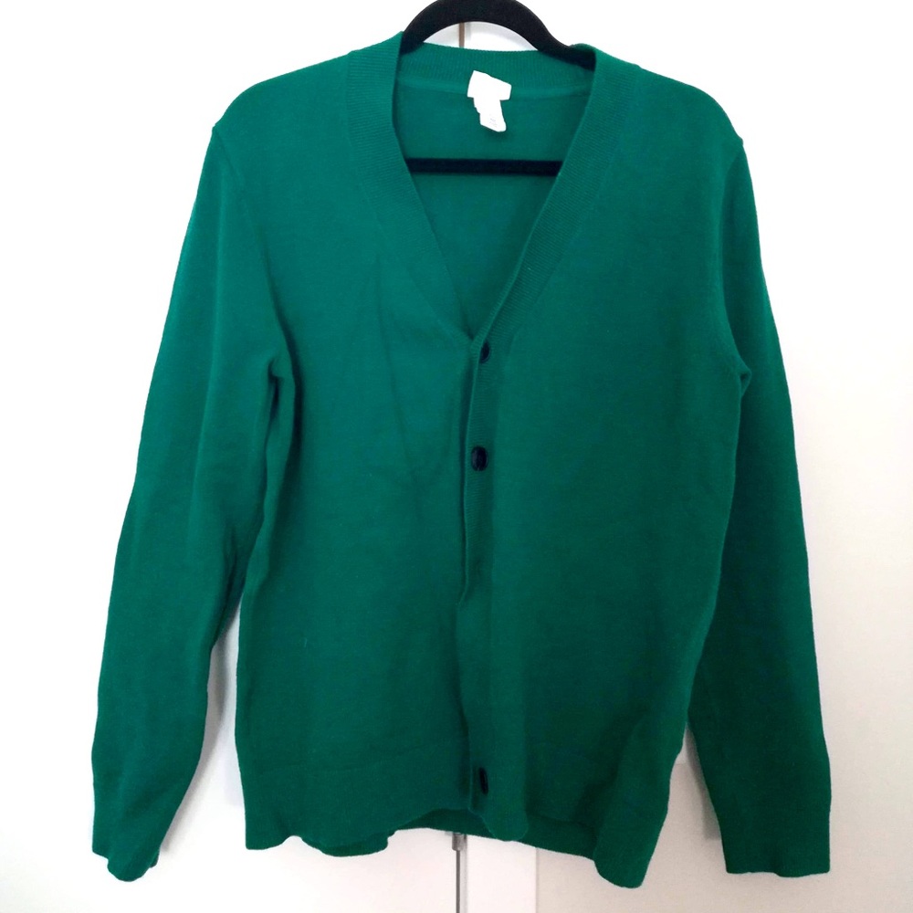 H&M Green Cardigan Size L